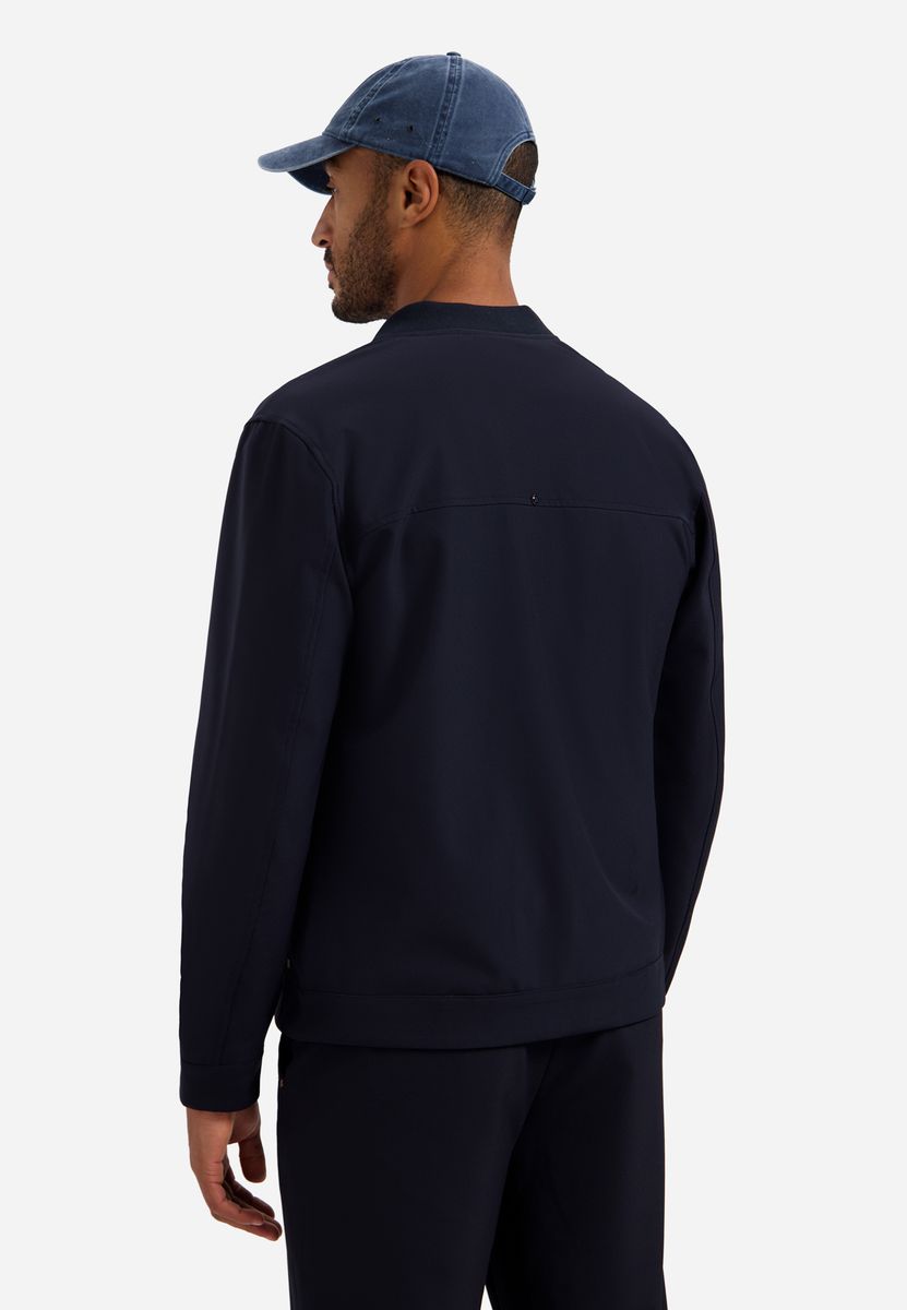 Jacket Shirt College Collar Full Zipper Stretch Sedoc