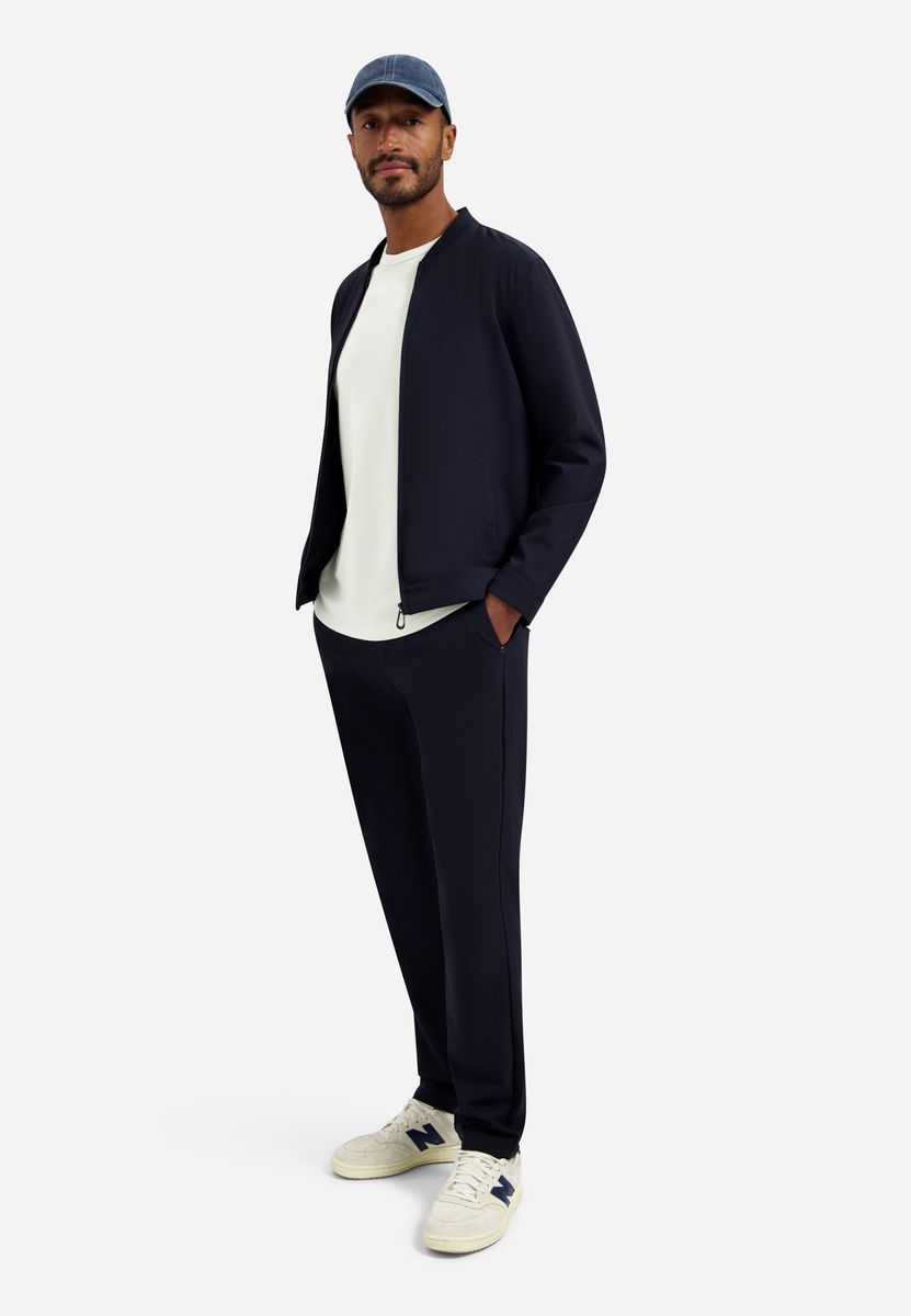 Jacket Shirt College Collar Full Zipper Stretch Sedoc