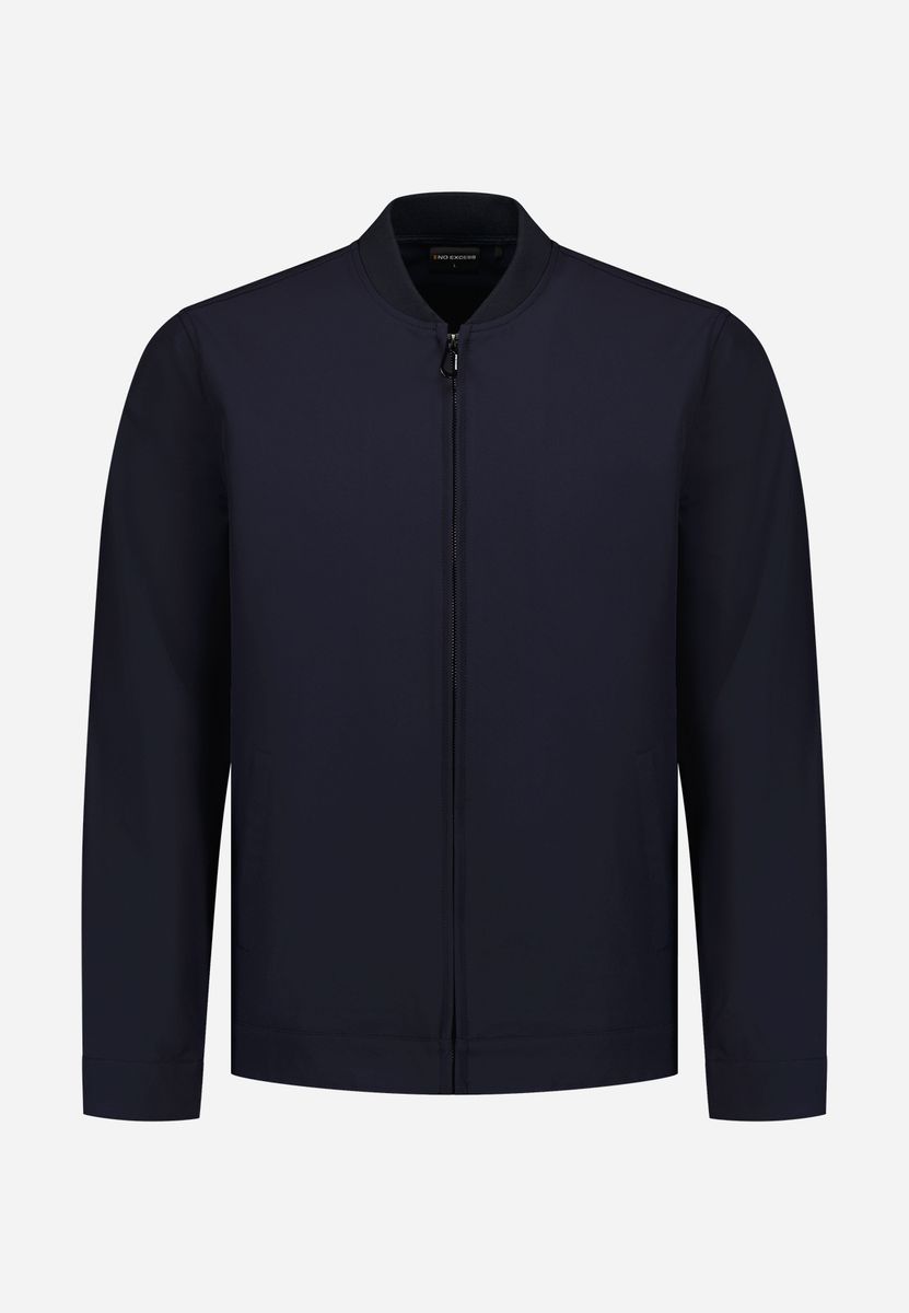 Jacket Shirt College Collar Full Zipper Stretch Sedoc