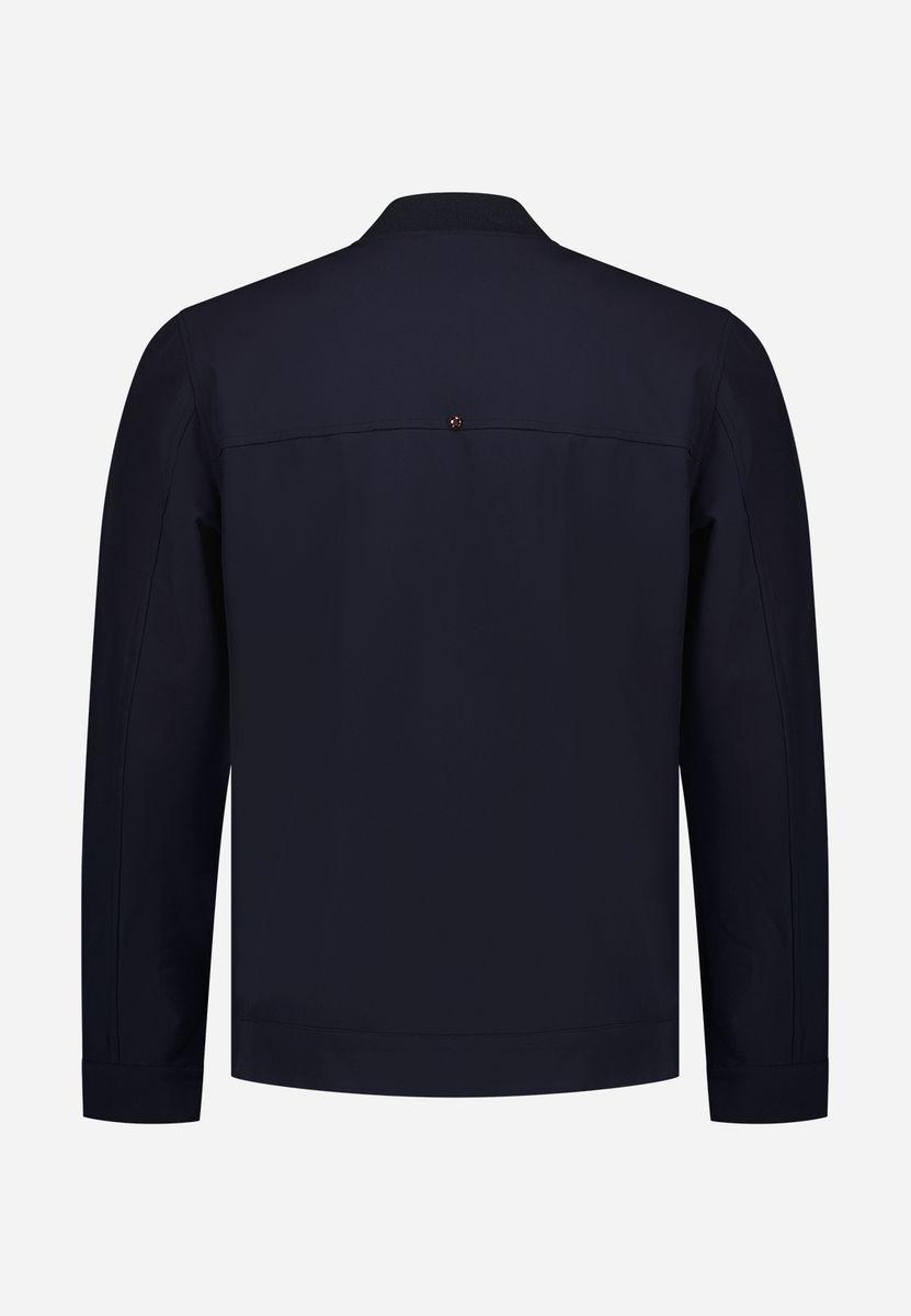 Jacket Shirt College Collar Full Zipper Stretch Sedoc