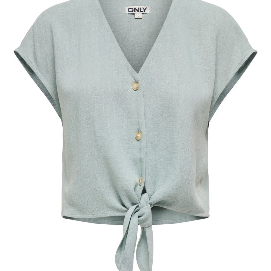 ONLSIESTA SS KNOT LIN BL SHIRT PNT