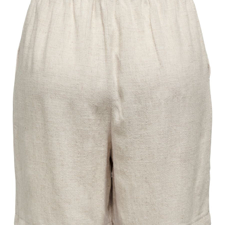ONLSIESTA MW PULL-UP LIN BL SHORTS