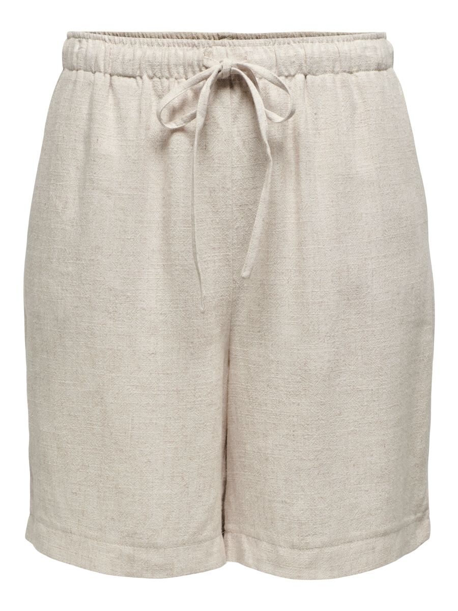ONLSIESTA MW PULL-UP LIN BL SHORTS