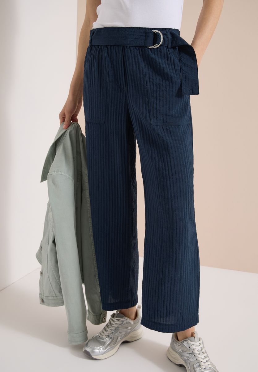 High Waist Wide Leg Hose im Loose Fit