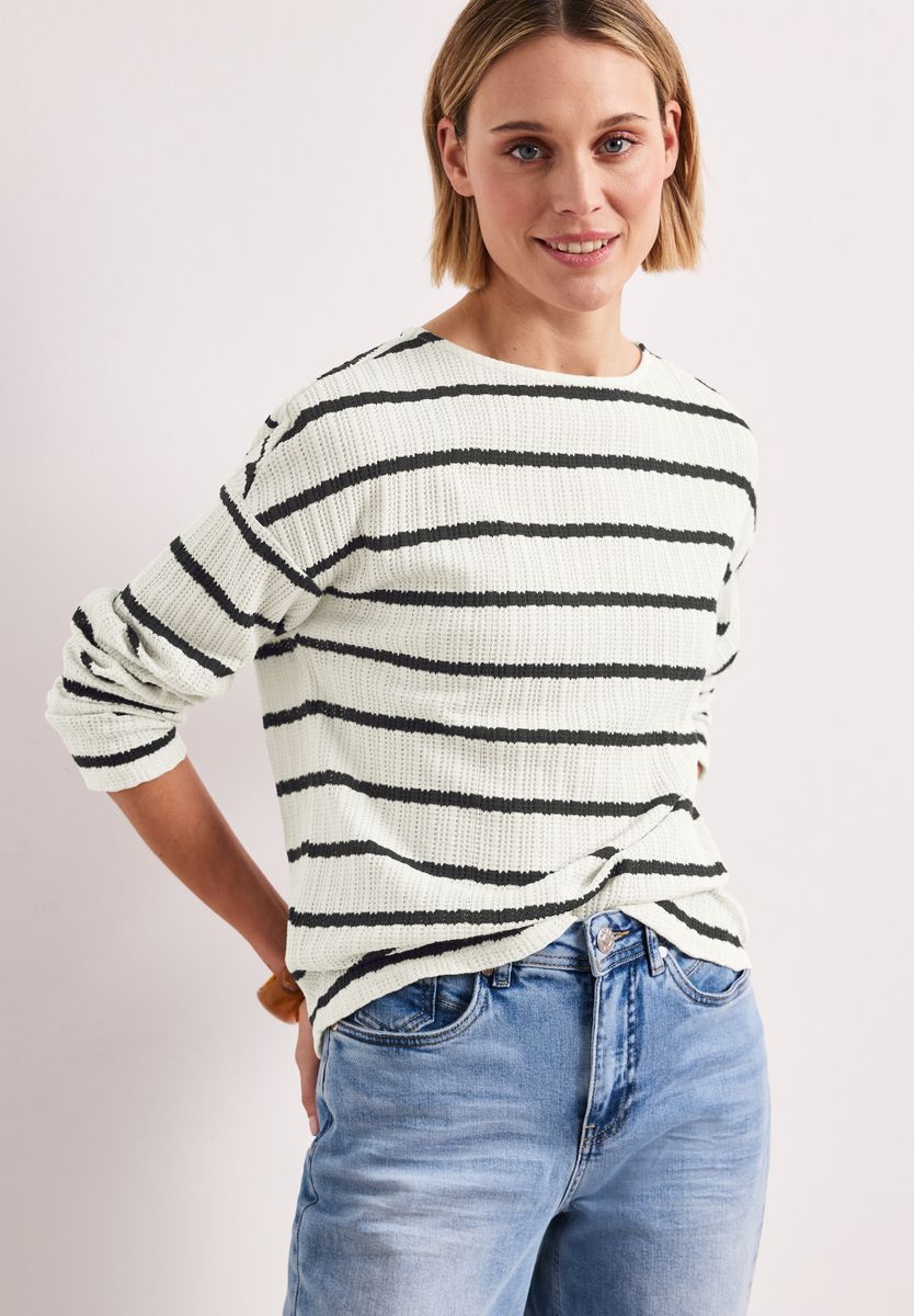 Langarm Shirt im Strick-Look