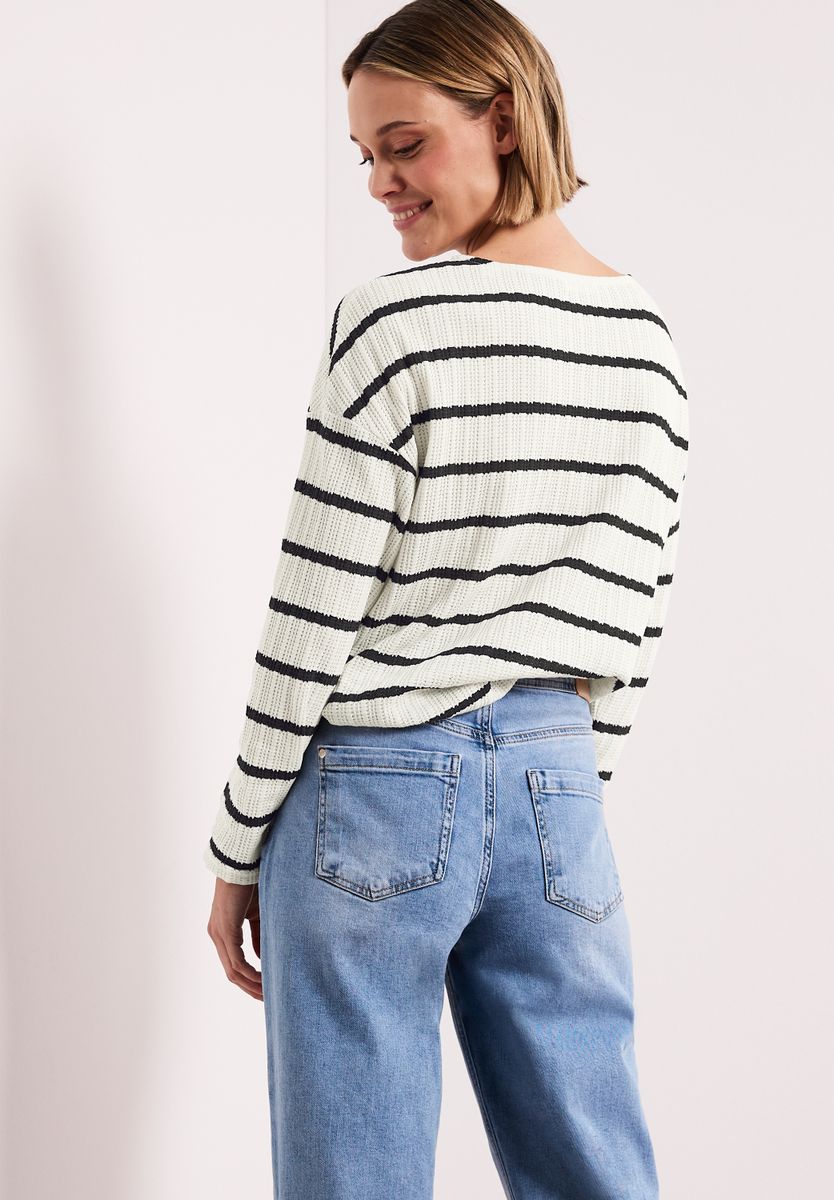 Langarm Shirt im Strick-Look