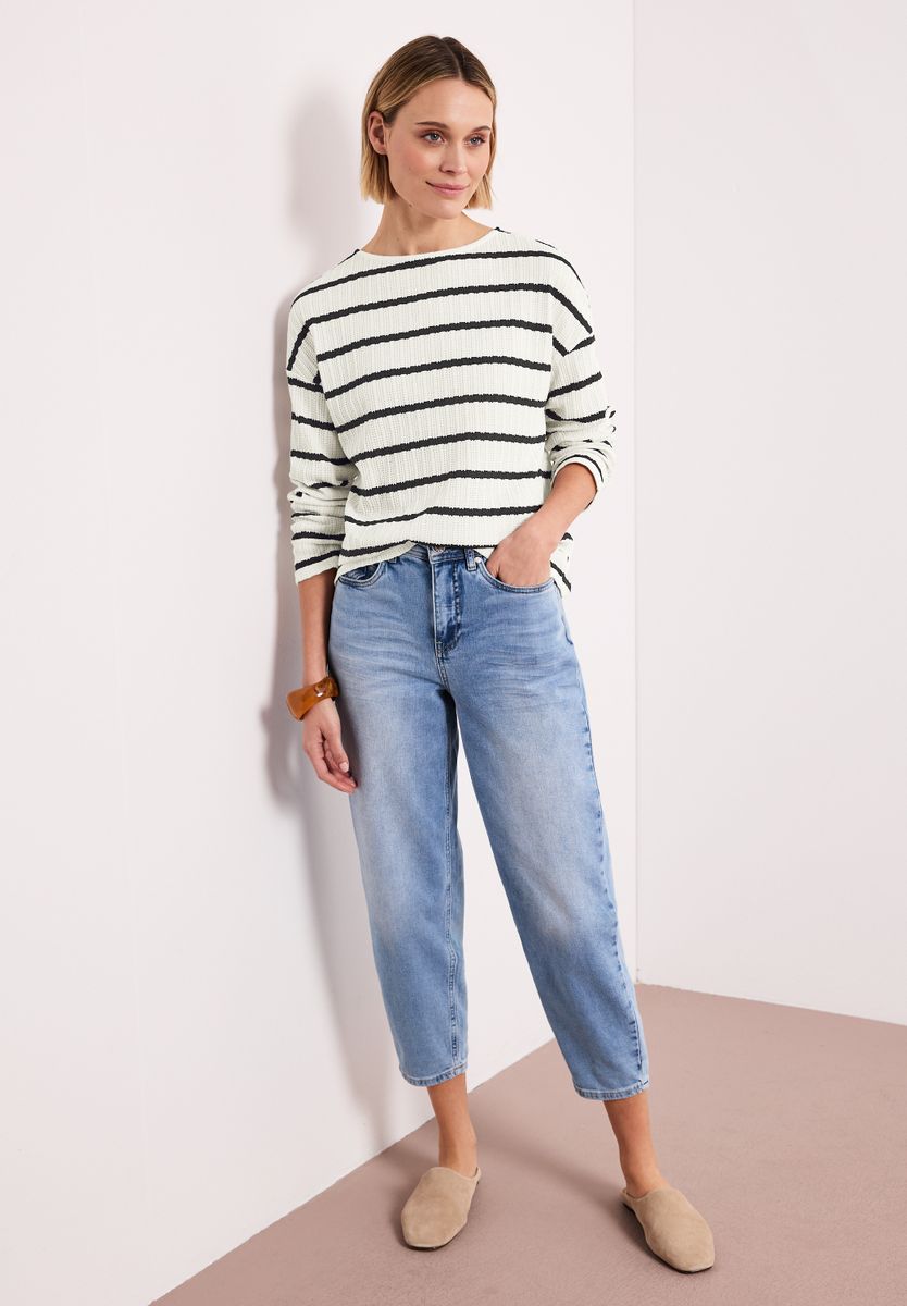 Langarm Shirt im Strick-Look
