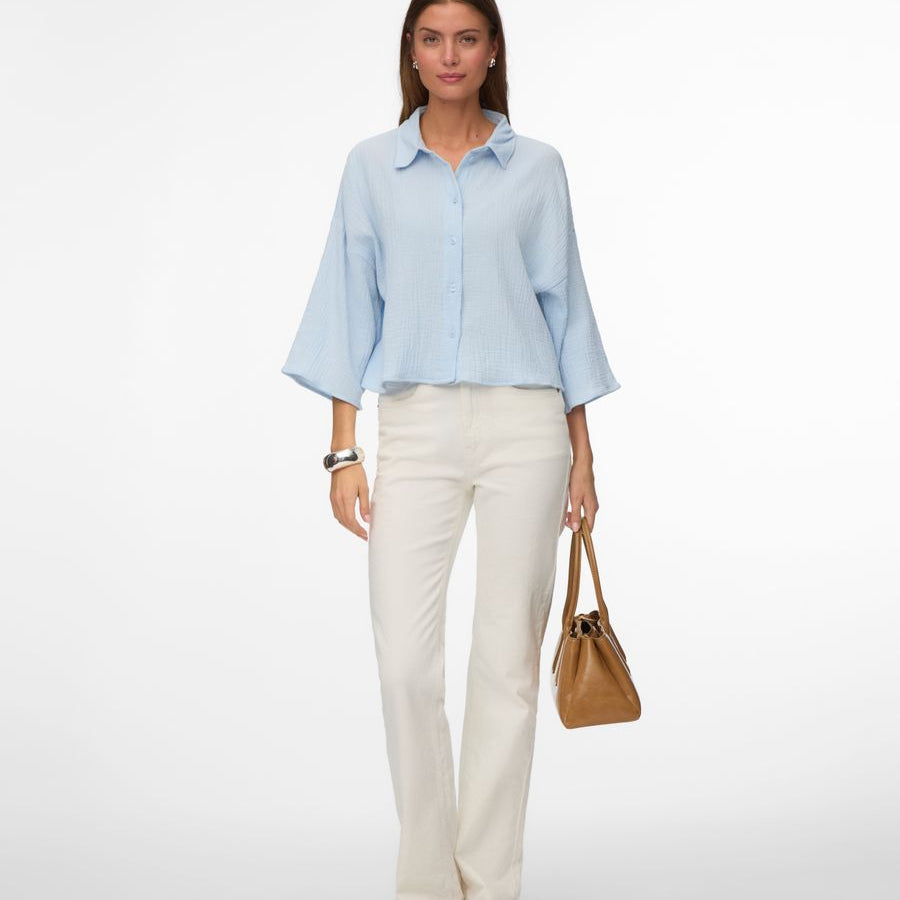 VMNATALI CROP SHIRT WVN NOOS