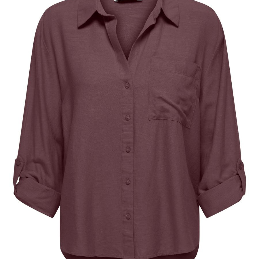 JDYCAYA LINEN LOOSE L/S SHIRT WVN N