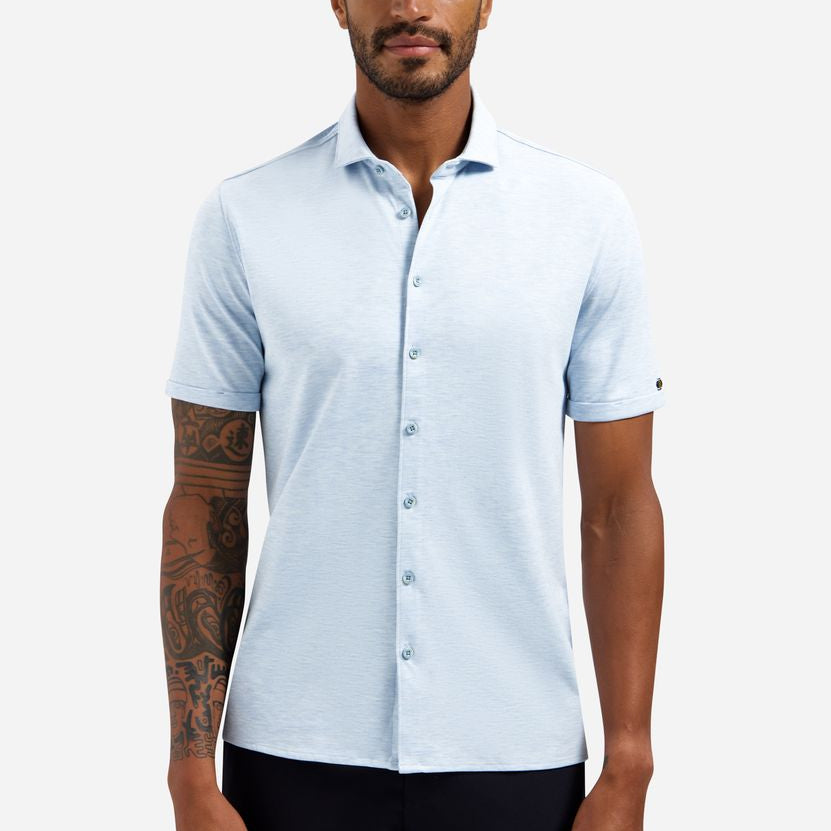 Shirt Short Sleeve Melange Jersey
