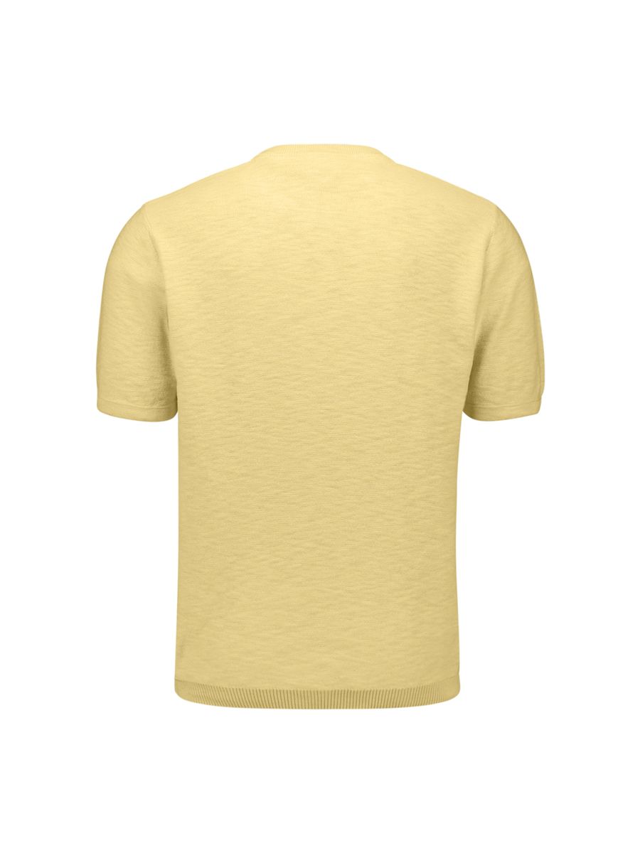 Pullover Short Sleeve Crew Neck Slub