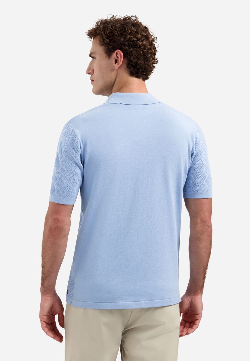 Pullover Short Sleeve Polo Relief