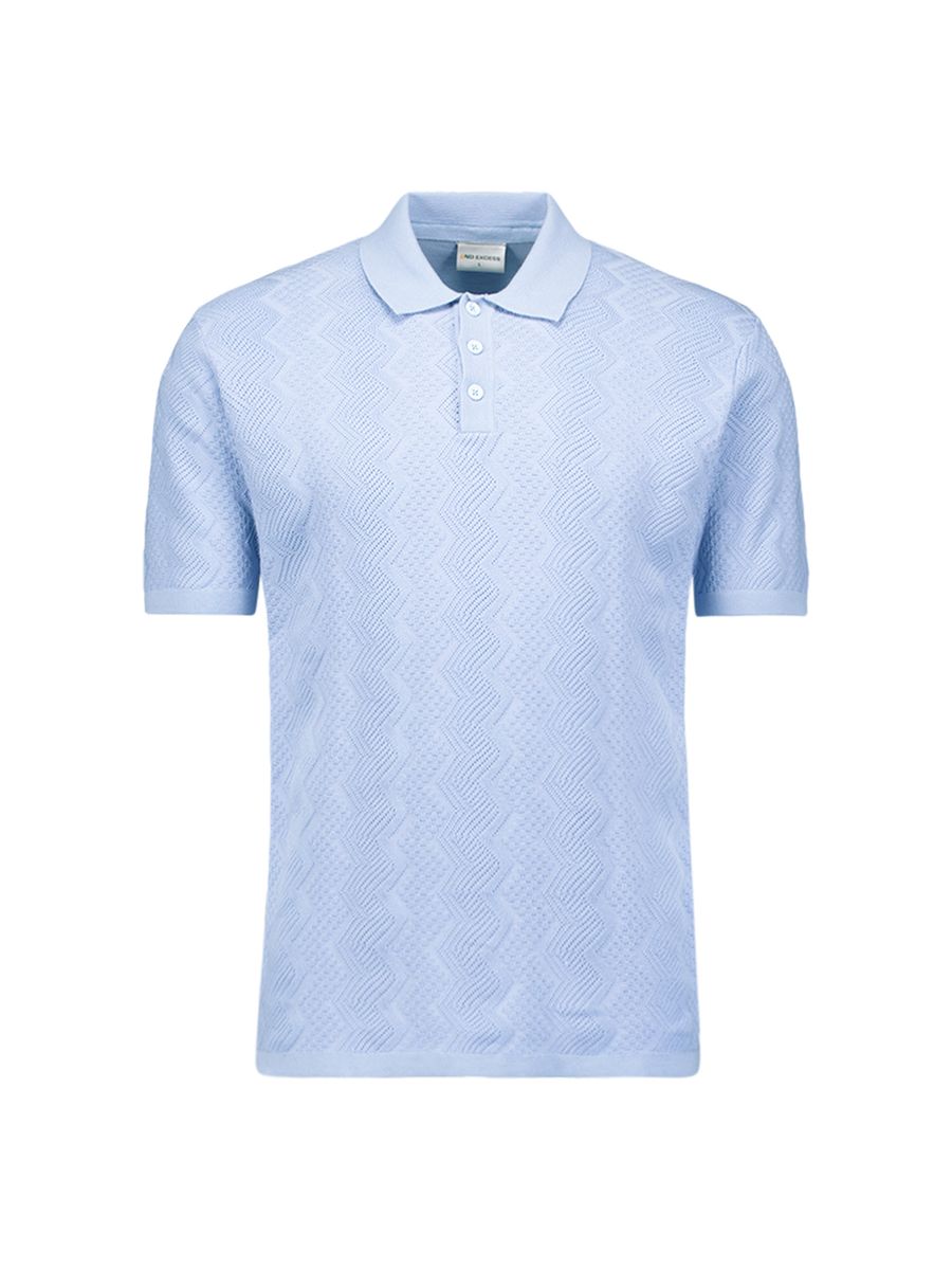 Pullover Short Sleeve Polo Relief