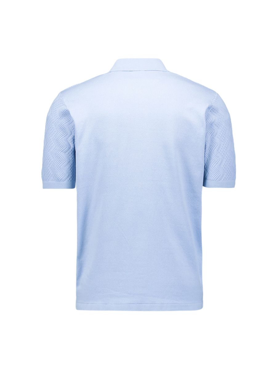 Pullover Short Sleeve Polo Relief