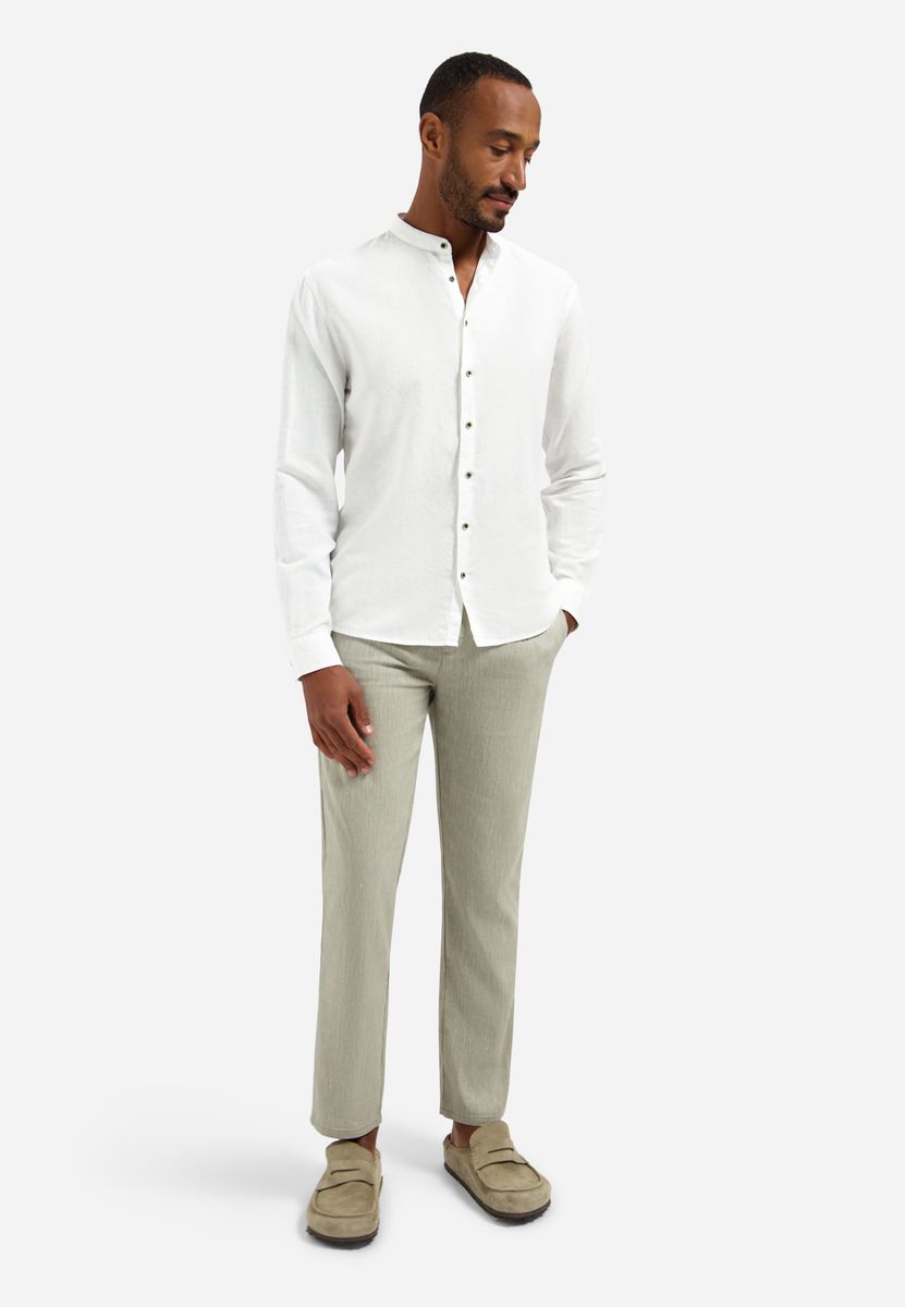 Shirt With Linen Granddad
