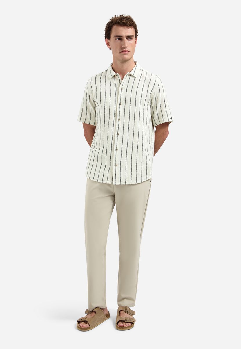 Shirt Short Sleeve Dobby 2Tone Stripe
