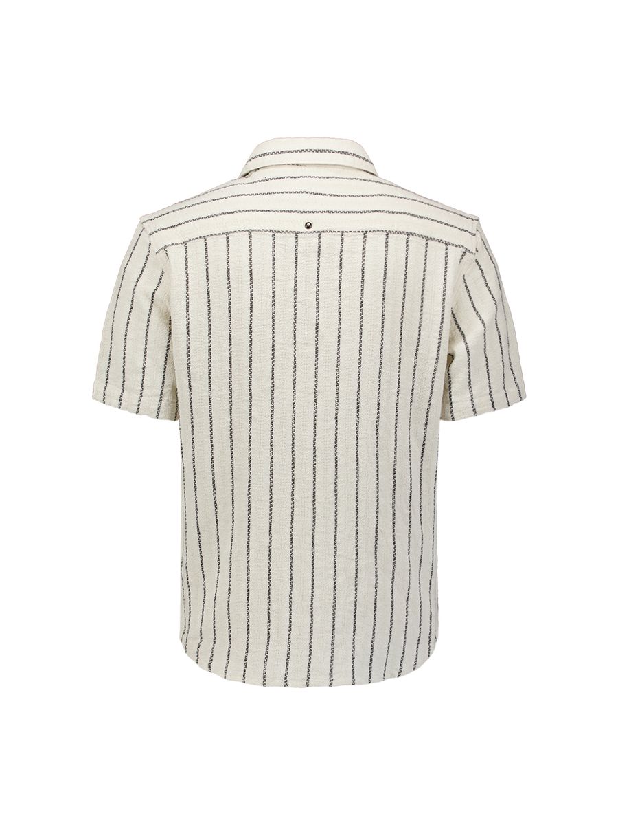 Shirt Short Sleeve Dobby 2Tone Stripe