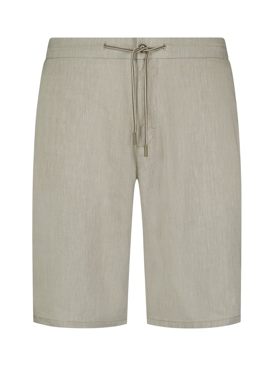 Short Chino With Linen