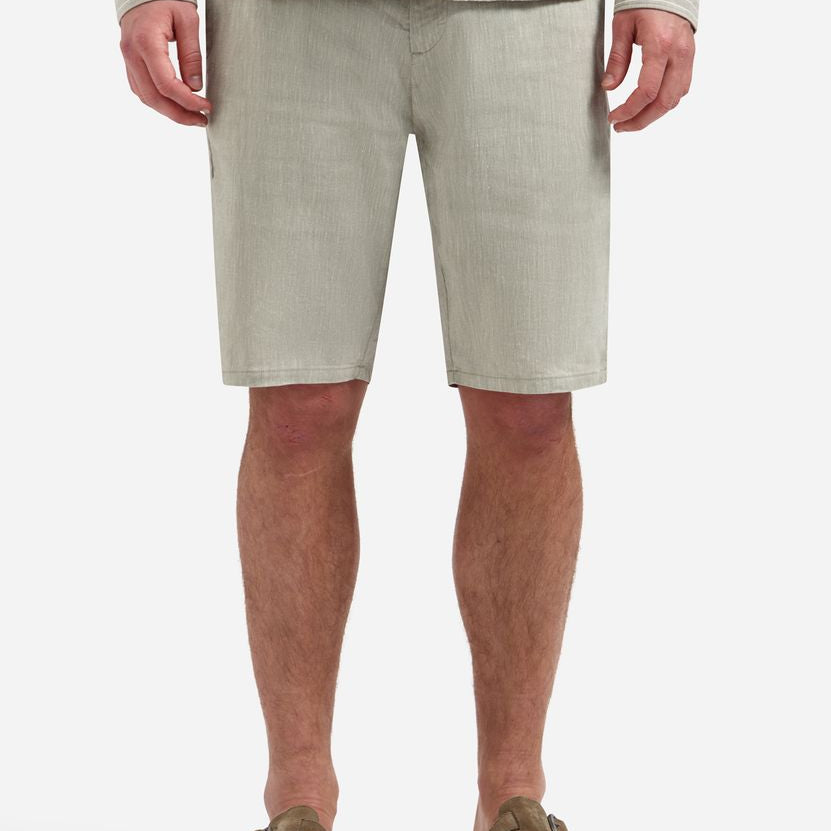 Short Chino With Linen