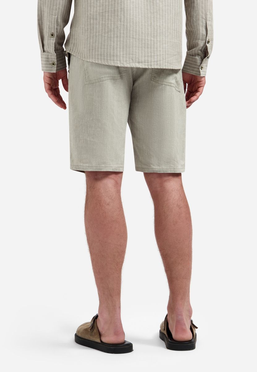 Short Chino With Linen
