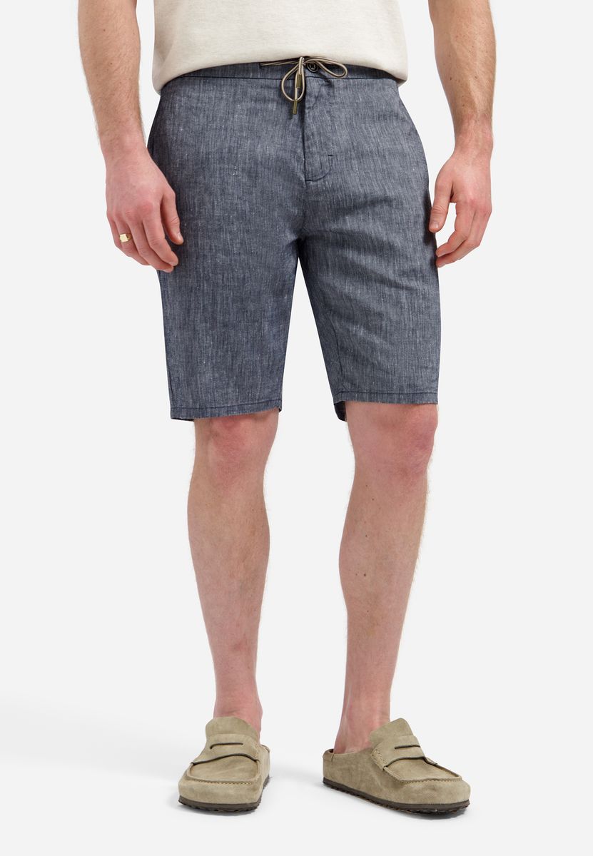 Short Chino With Linen