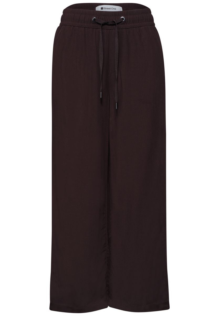 7/8 High Waist Wide Leg Hose im Loose Fit