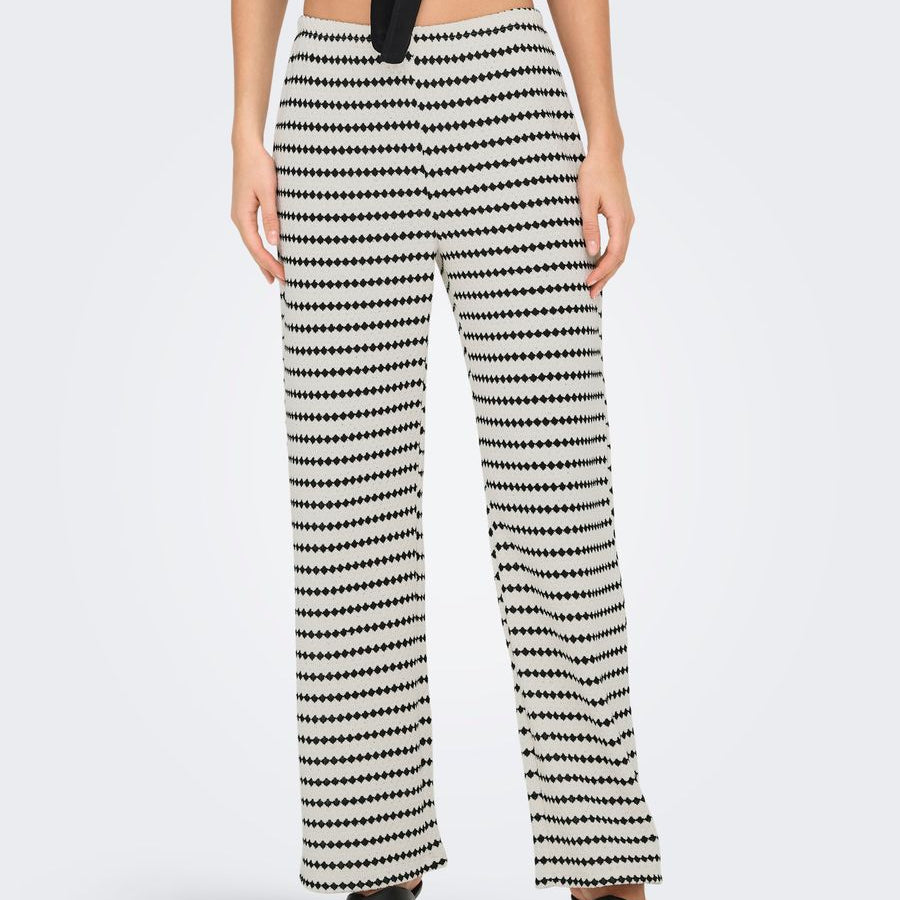 ONLEVA STRIPE WIDE LEG PANT JRS