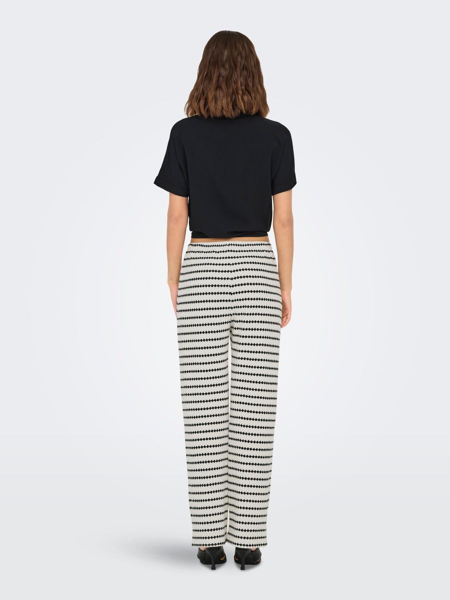 ONLEVA STRIPE WIDE LEG PANT JRS