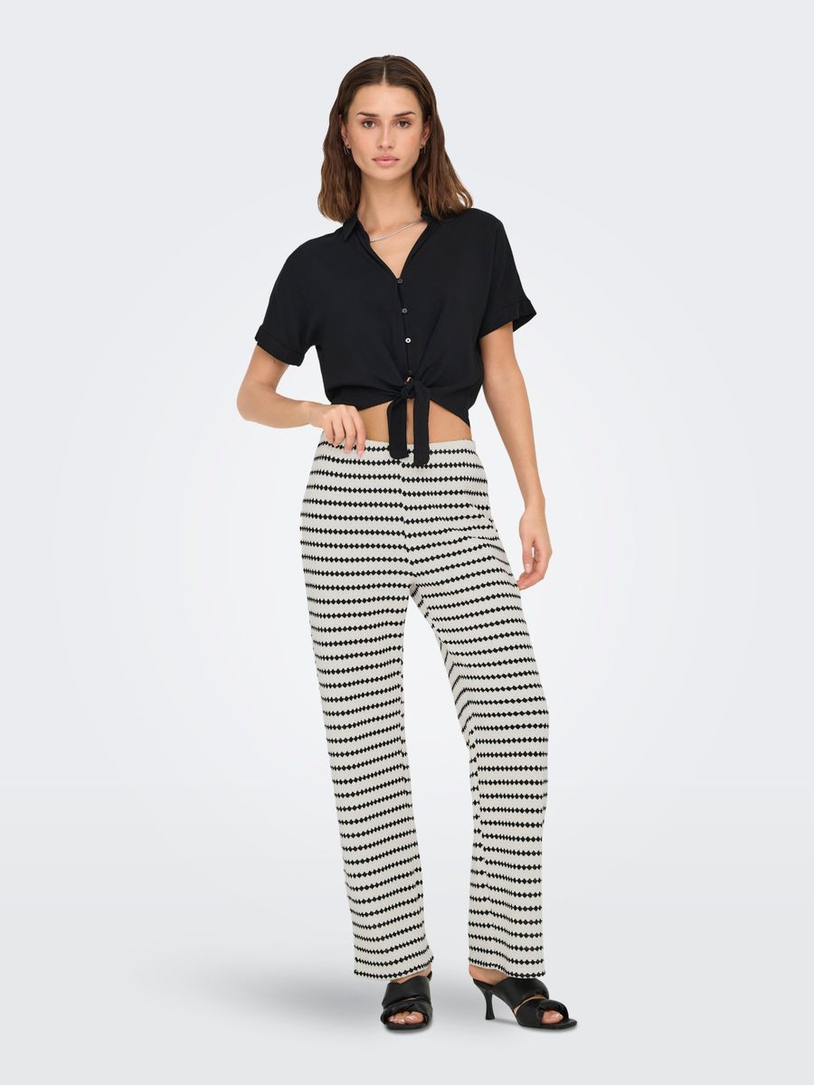 ONLEVA STRIPE WIDE LEG PANT JRS
