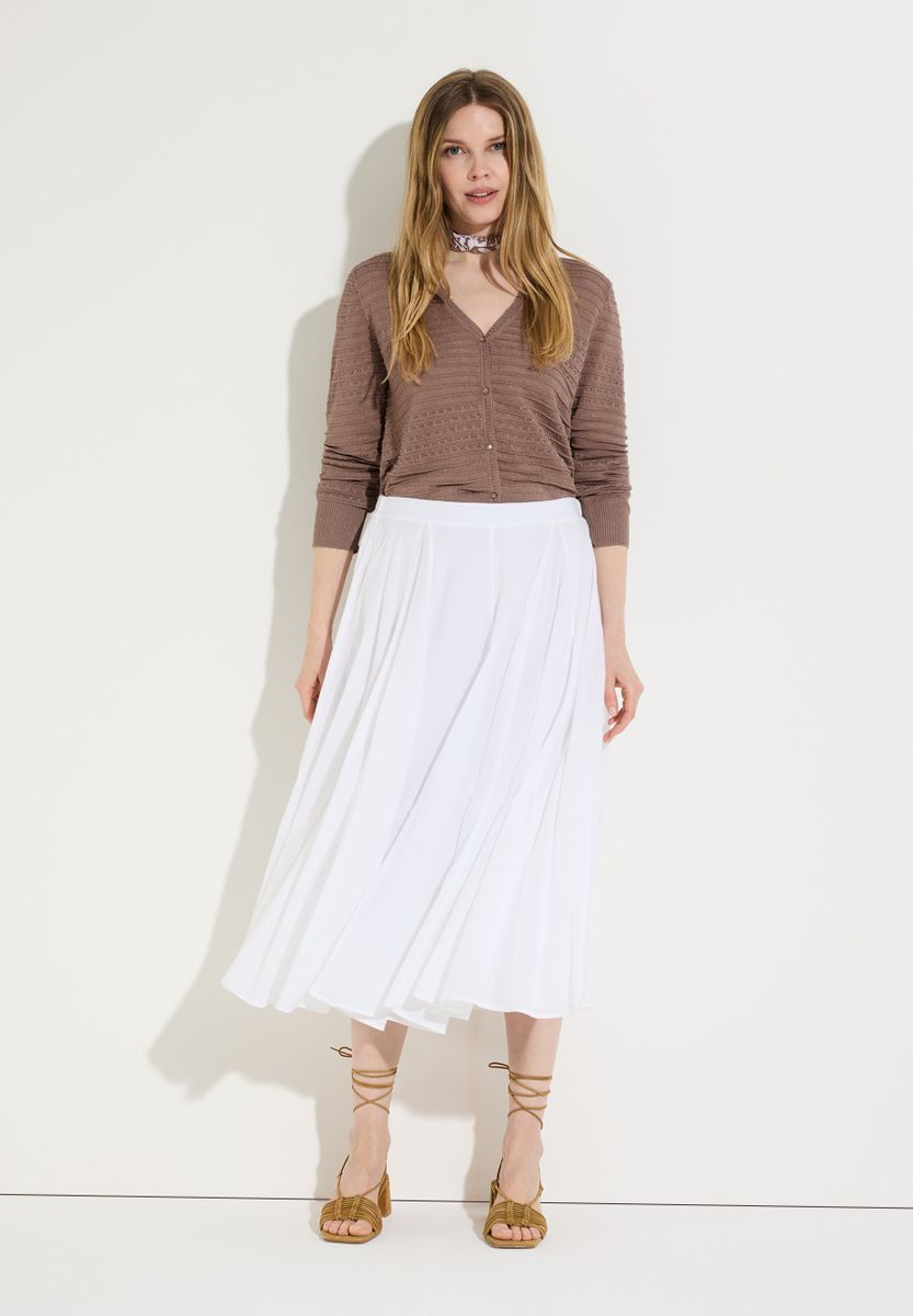 Cardigan mit Streifen-Struktur