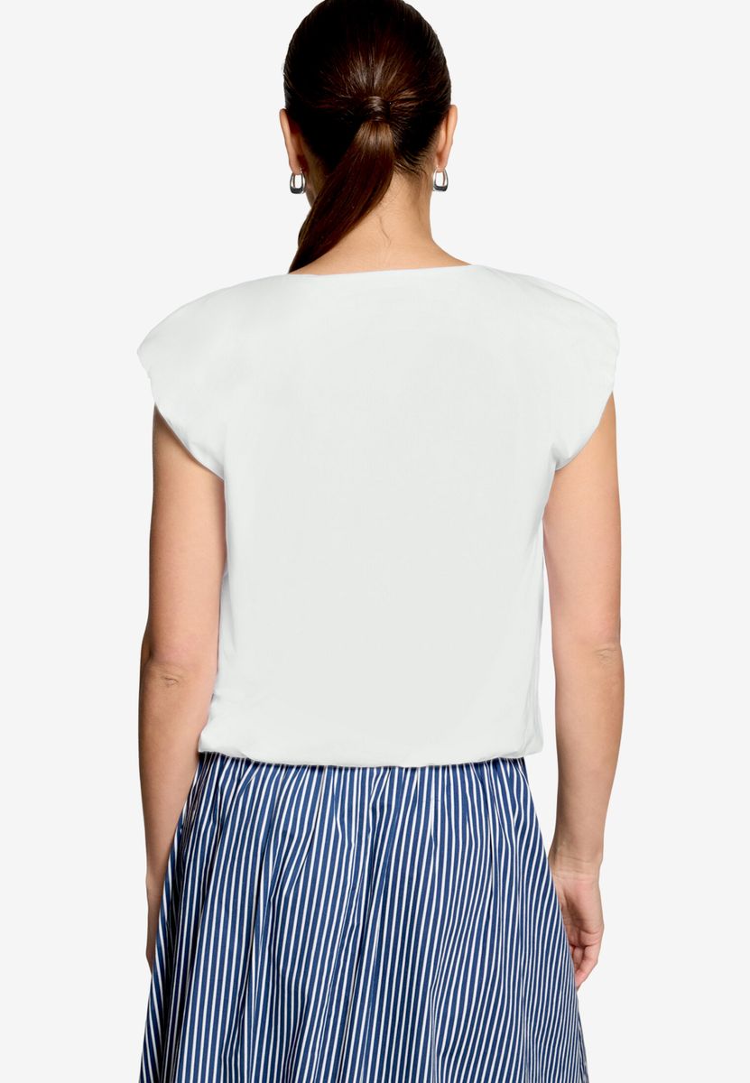 Cropped-Shirt mit Rundhalsausschnitt