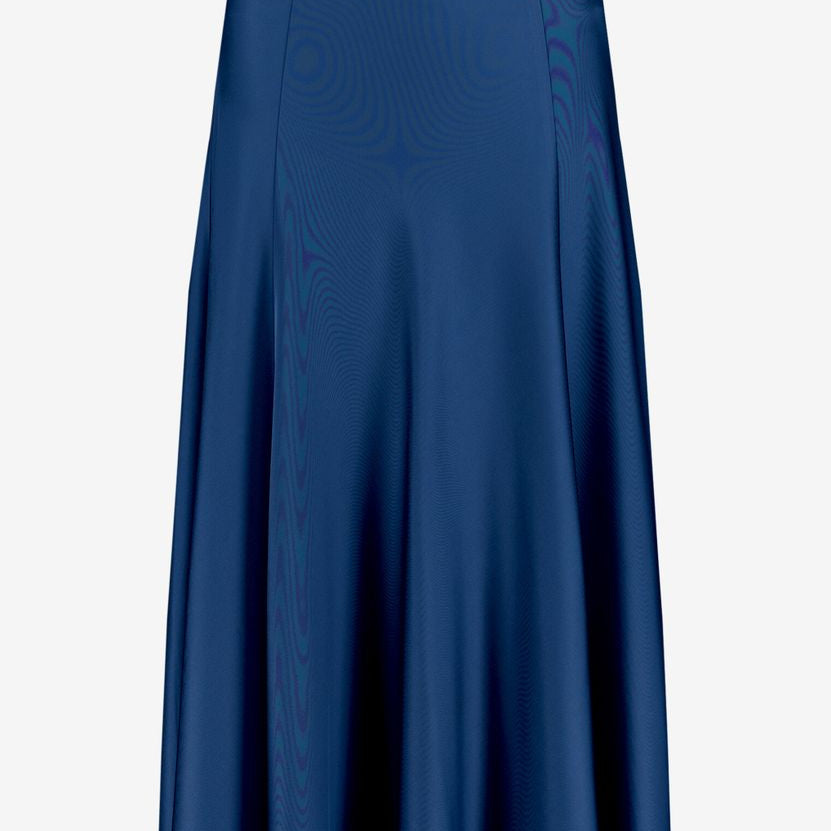 Satinrock Maxi mit Gummibund