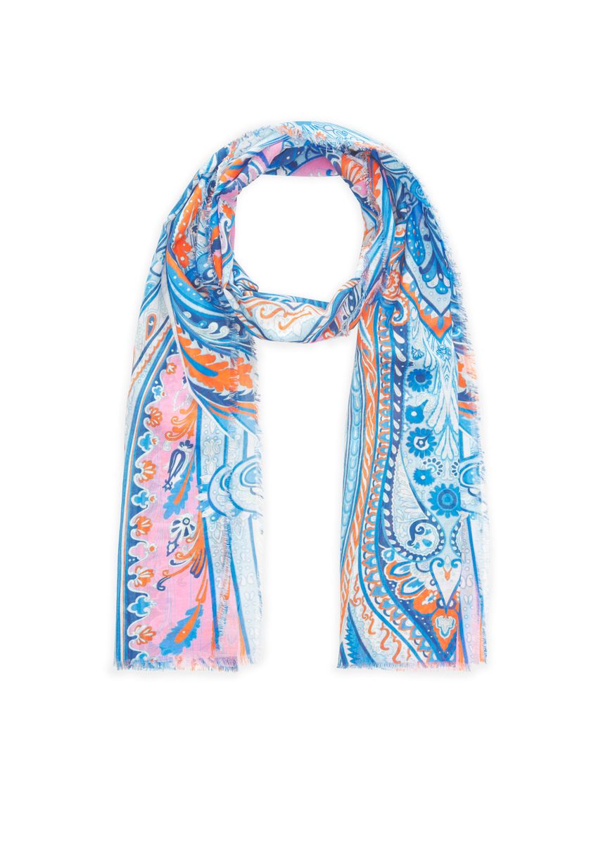 Schal aus Baumwolle mit Paisley-Muster