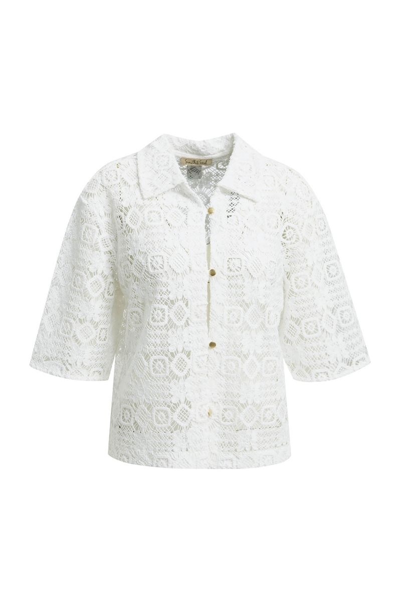 CROCHET SHORT SLEEVE JACKET