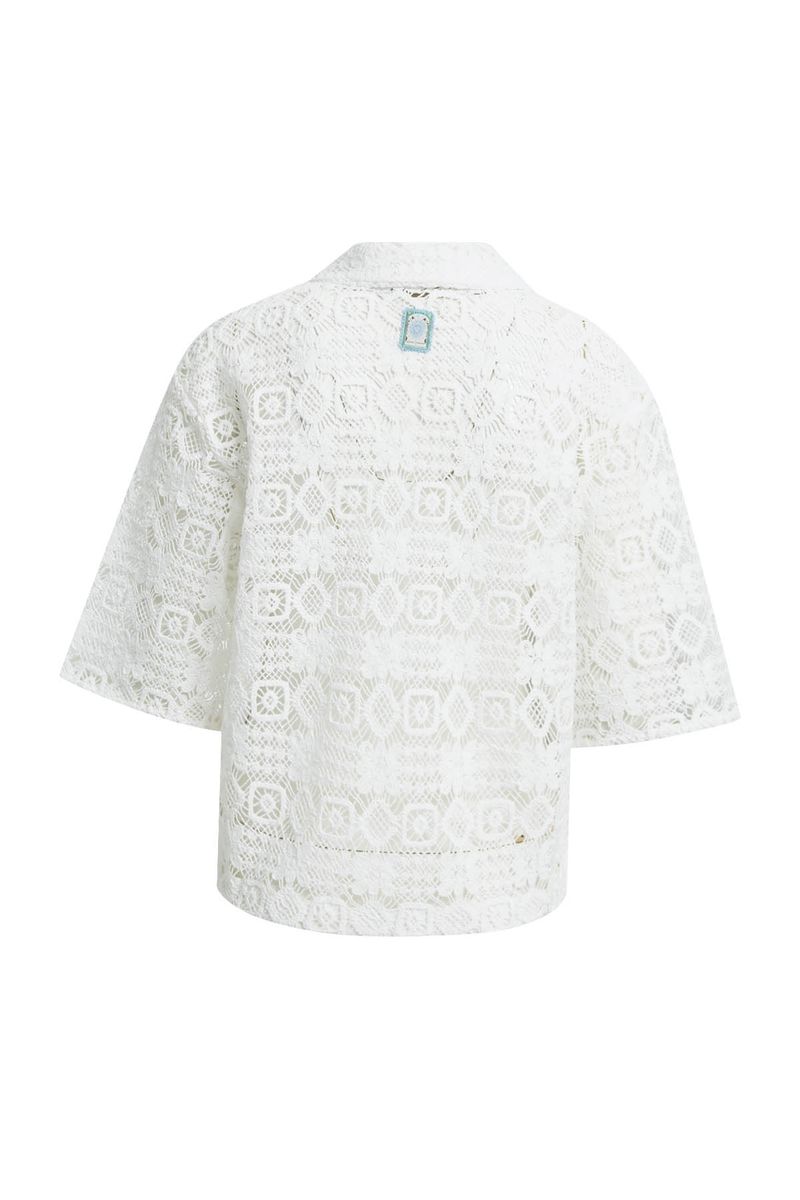 CROCHET SHORT SLEEVE JACKET