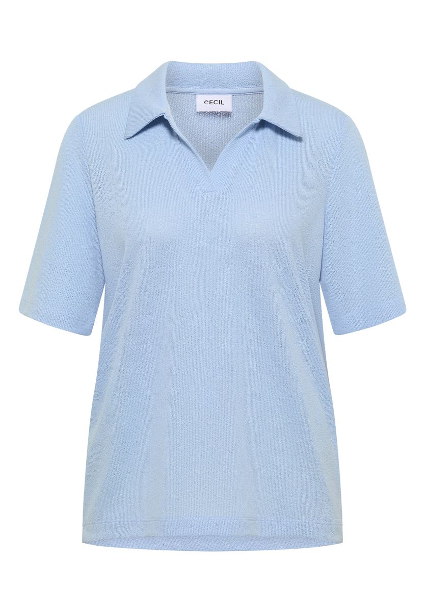 Kurzarm Poloshirt in Unifarbe