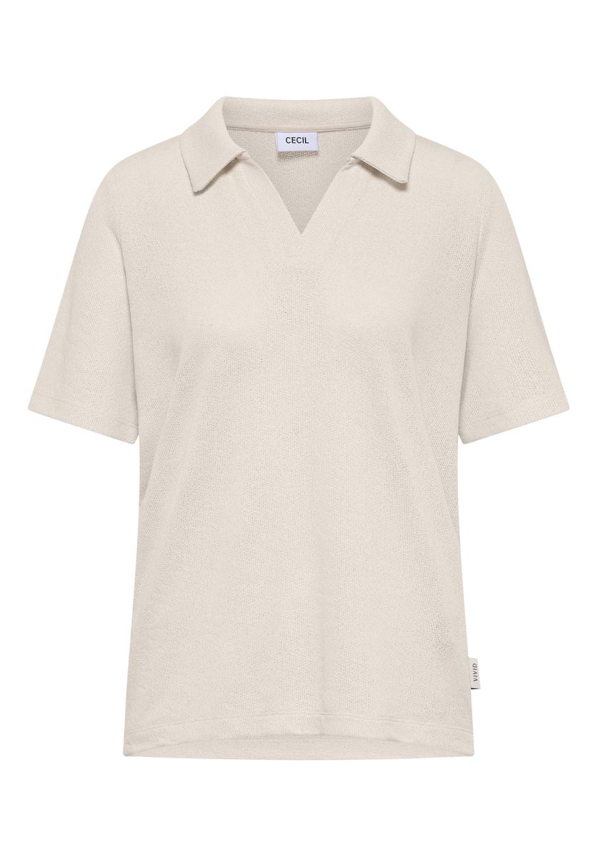 Kurzarm Poloshirt in Unifarbe