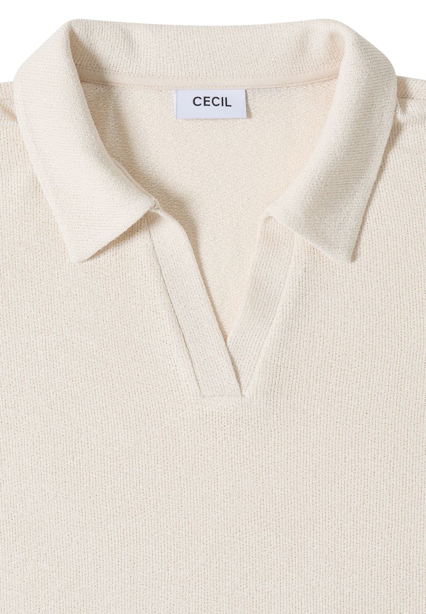 Kurzarm Poloshirt in Unifarbe