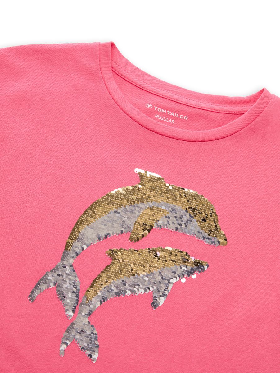 reversible sequin T-shirt