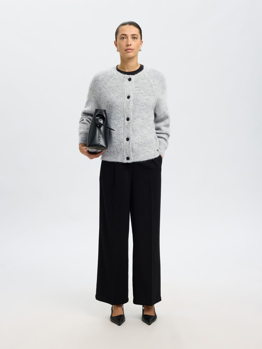 SLFLULU LS KNIT SHORT CARDIGAN NOOS