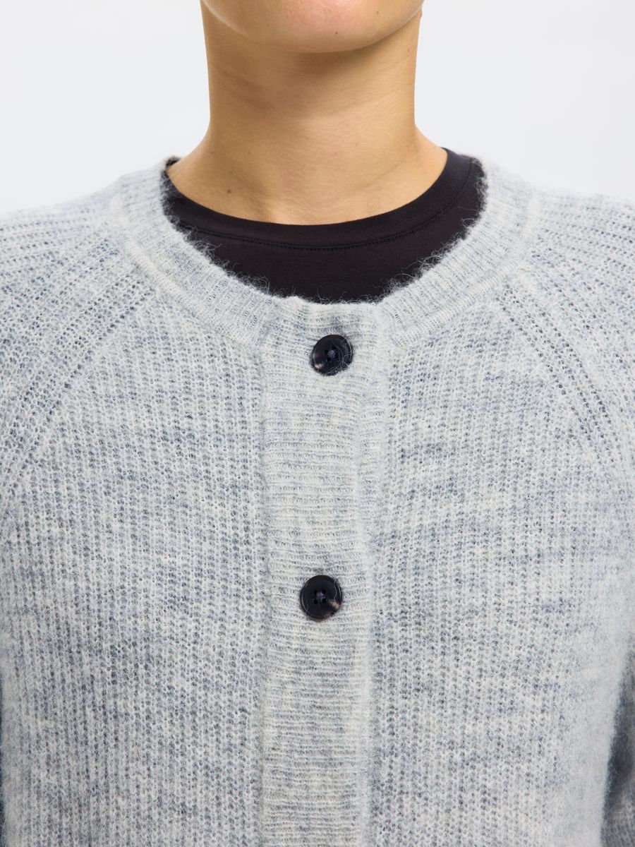 SLFLULU LS KNIT SHORT CARDIGAN NOOS