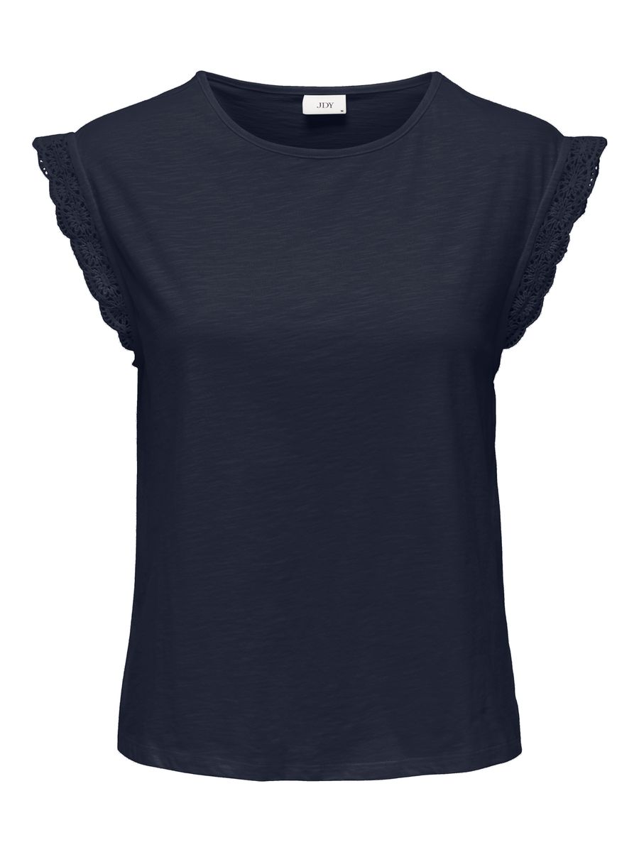 JDYSALVA LIFE S/L CROCHET TOP JRS NOOS