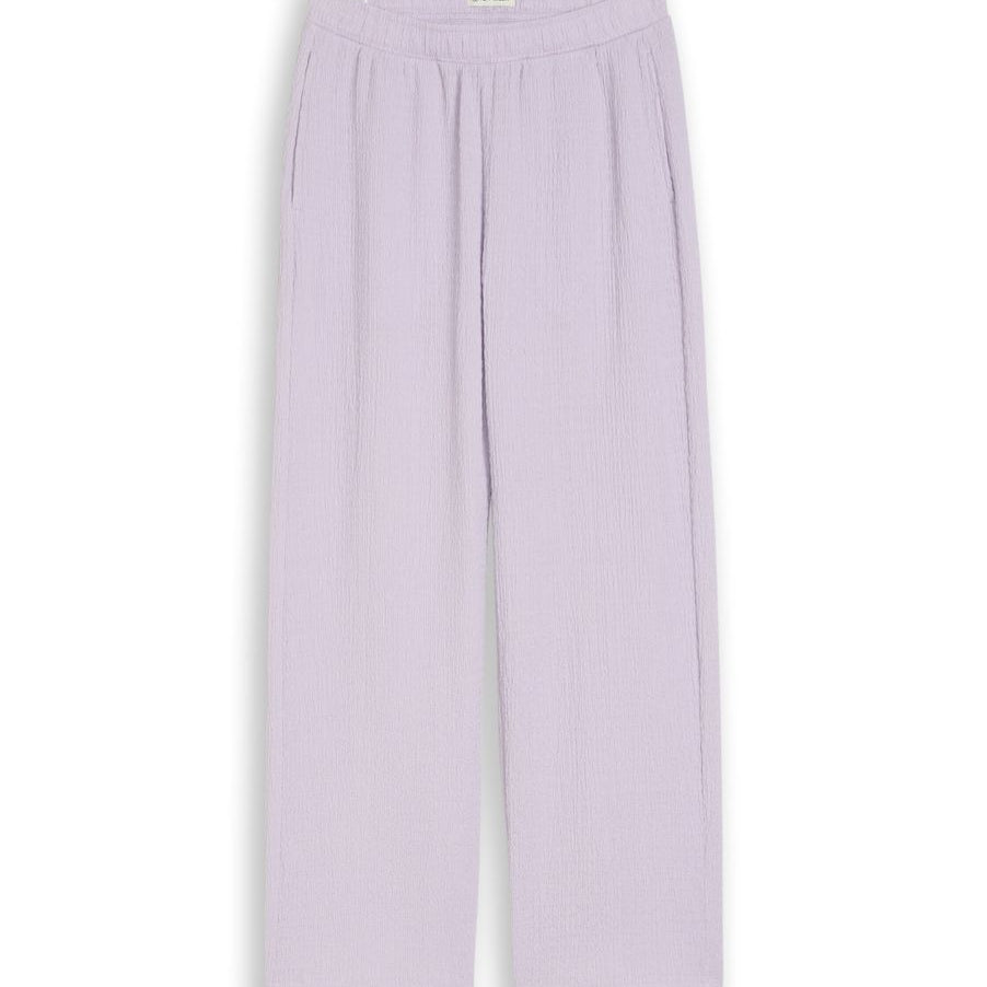 Wide Leg Hose mit Struktur