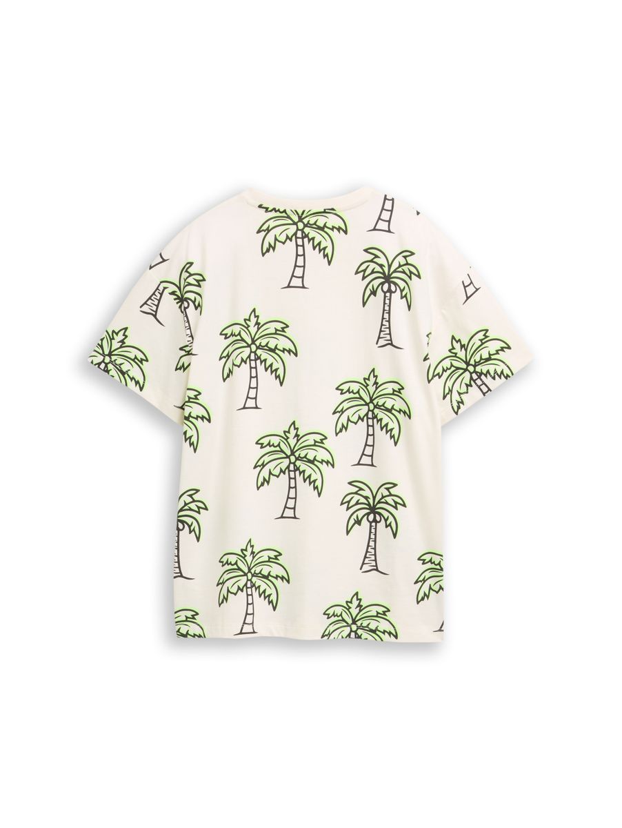 oversize allover printed T-Shi