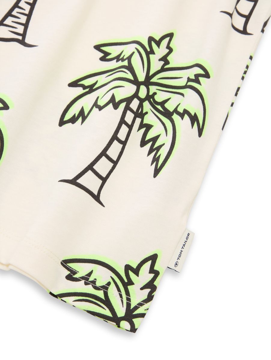 oversize allover printed T-Shi