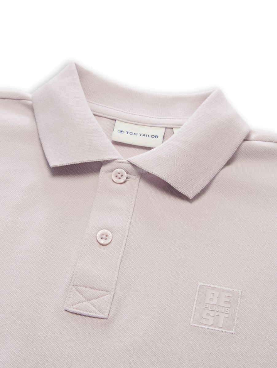 oversize badge polo