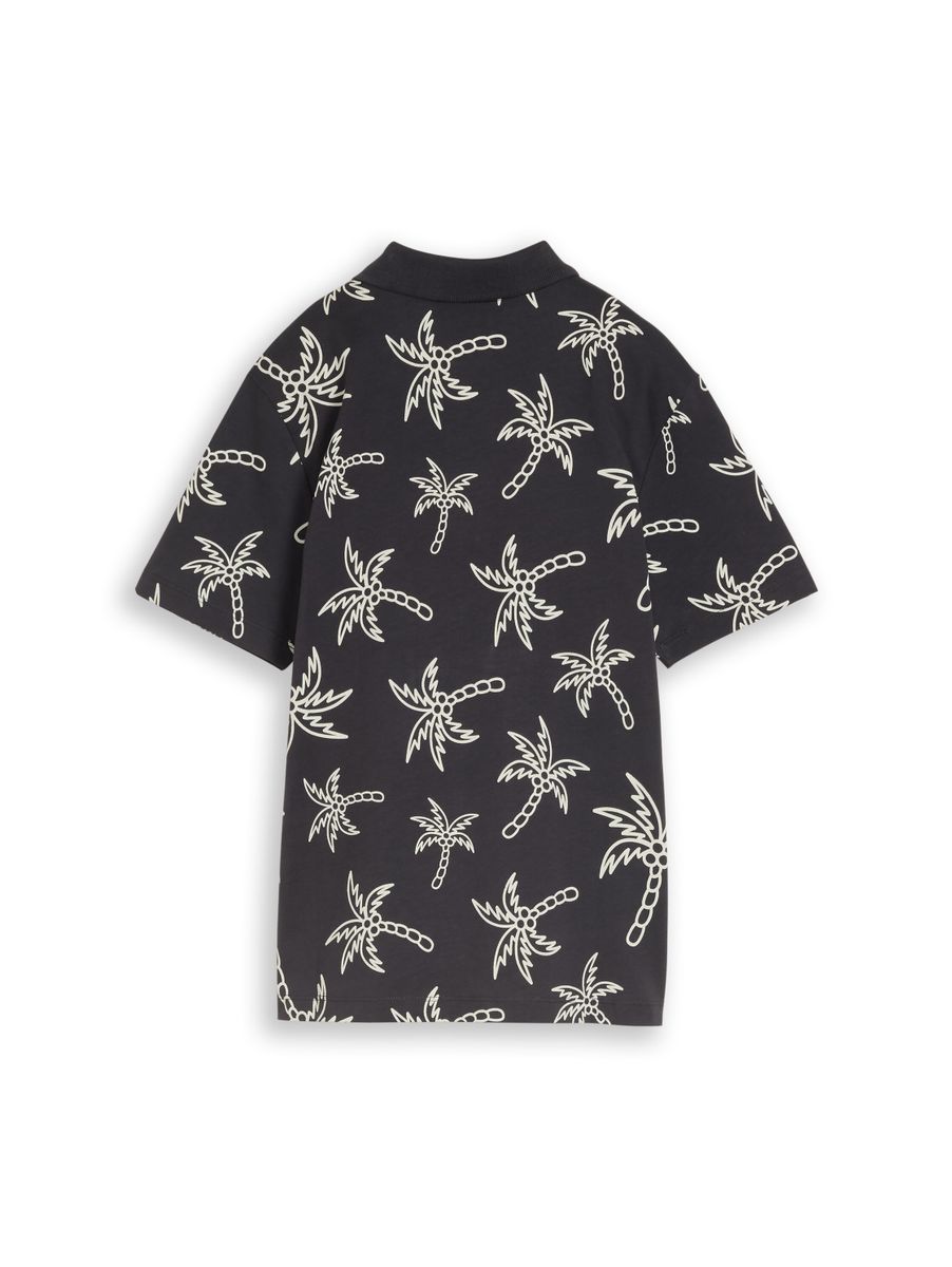 allover printed polo shirt