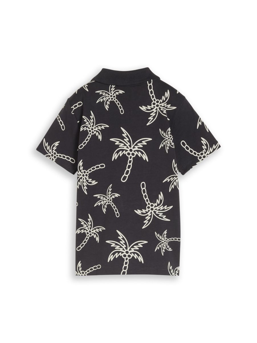 allover printed polo shirt