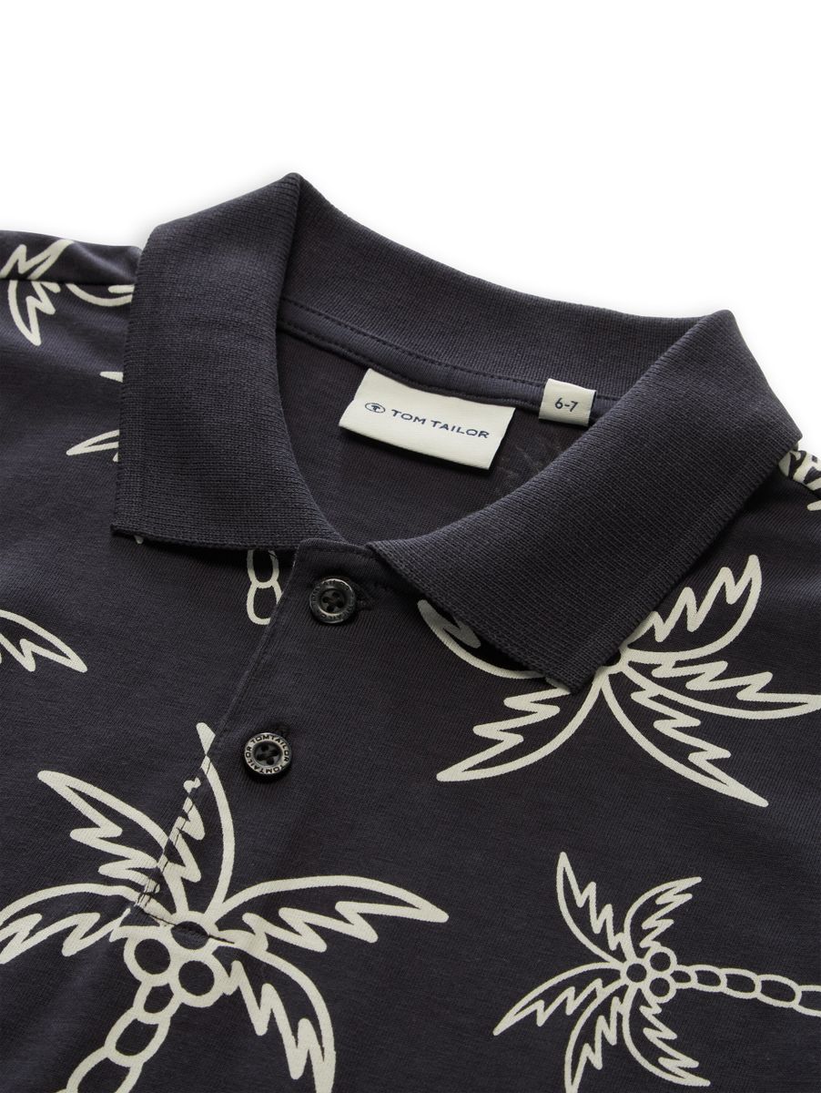allover printed polo shirt