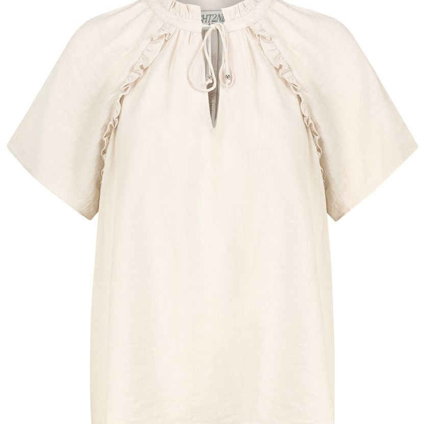 Damen, Bluse kurzarm